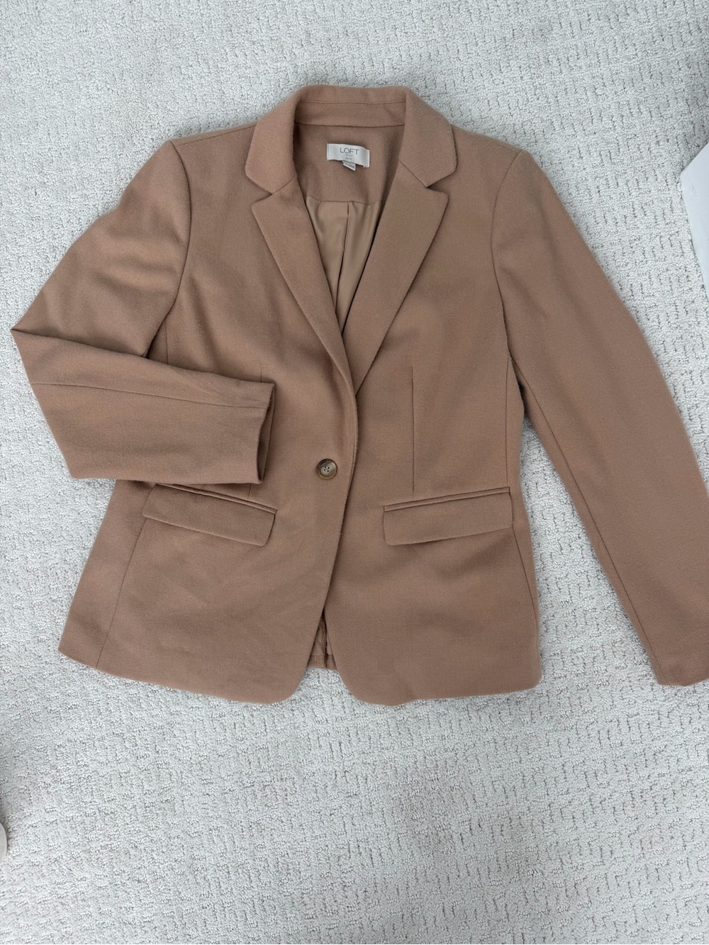 Loft Blazer in Camel Brown